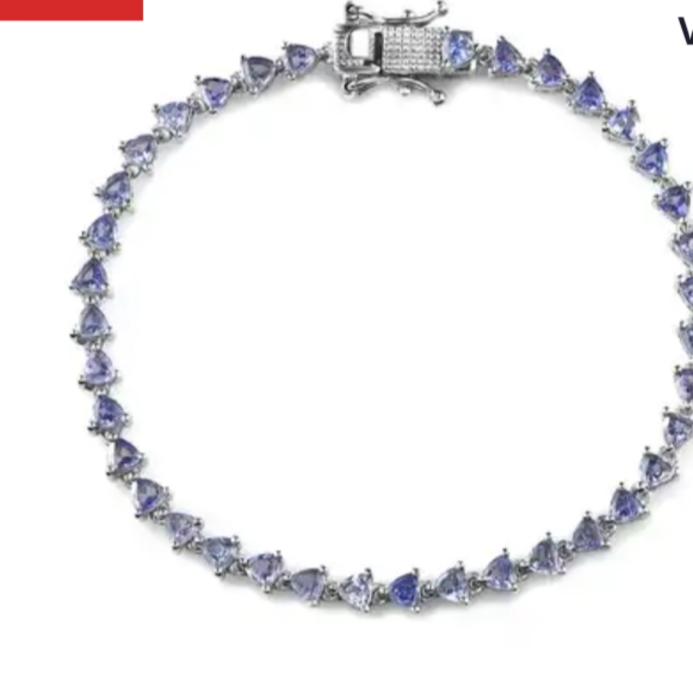Tanzanite tennis bracelet - Picture 4 of 4